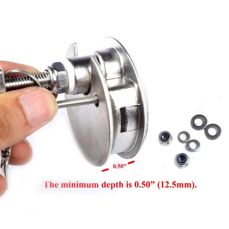 Mxeol Boat Cam Latches Stainless Steel Marine Hatch Latches Locking Hatch Locks Pair - Image 5